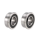 FR188-2RS Flanged Ball 1/4" x 1/2" x 3/16" Double Sealed (GCr15) Chrome Steel Flange Rip Bearings 2pcs