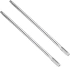 2pcs Straight Flute Thread Taps, M8 x 1.25 H2 200mm Extra Long Metric Screw Machine Tap Threading Tapping Tools, High-Speed Steel 6542 (HSS 6542)