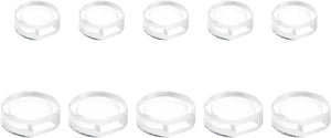 Earring Pads, 24pcs 2 Sizes - Silicone Clip-On Earring Backs, Soft Comfort Earrings Cushions Replacement Jewelry Finding (Clear)