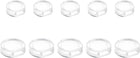 LinkMejor Earring Pads, 24pcs 2 Sizes - Silicone Clip-On Earring Backs, Soft Comfort Earrings Cushions Replacement Jewelry Finding (Clear)