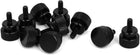 Computer PC Case M3.5x7mm Fully Threaded Knurled Thumb Screws Black 10pcs