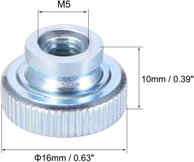 Girintili Parmak Telleri, 10Adet M8x1.25mm Demir Daire Kafa Telleri 3D Yazıcı Parçaları İçin Takımlar