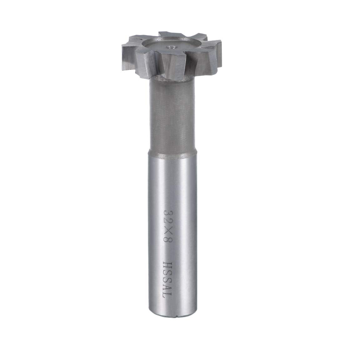 HSS-AL T Slot End Mill Milling Cutter 8 Flutes 32mm Cutting Dia 8mm Depth
