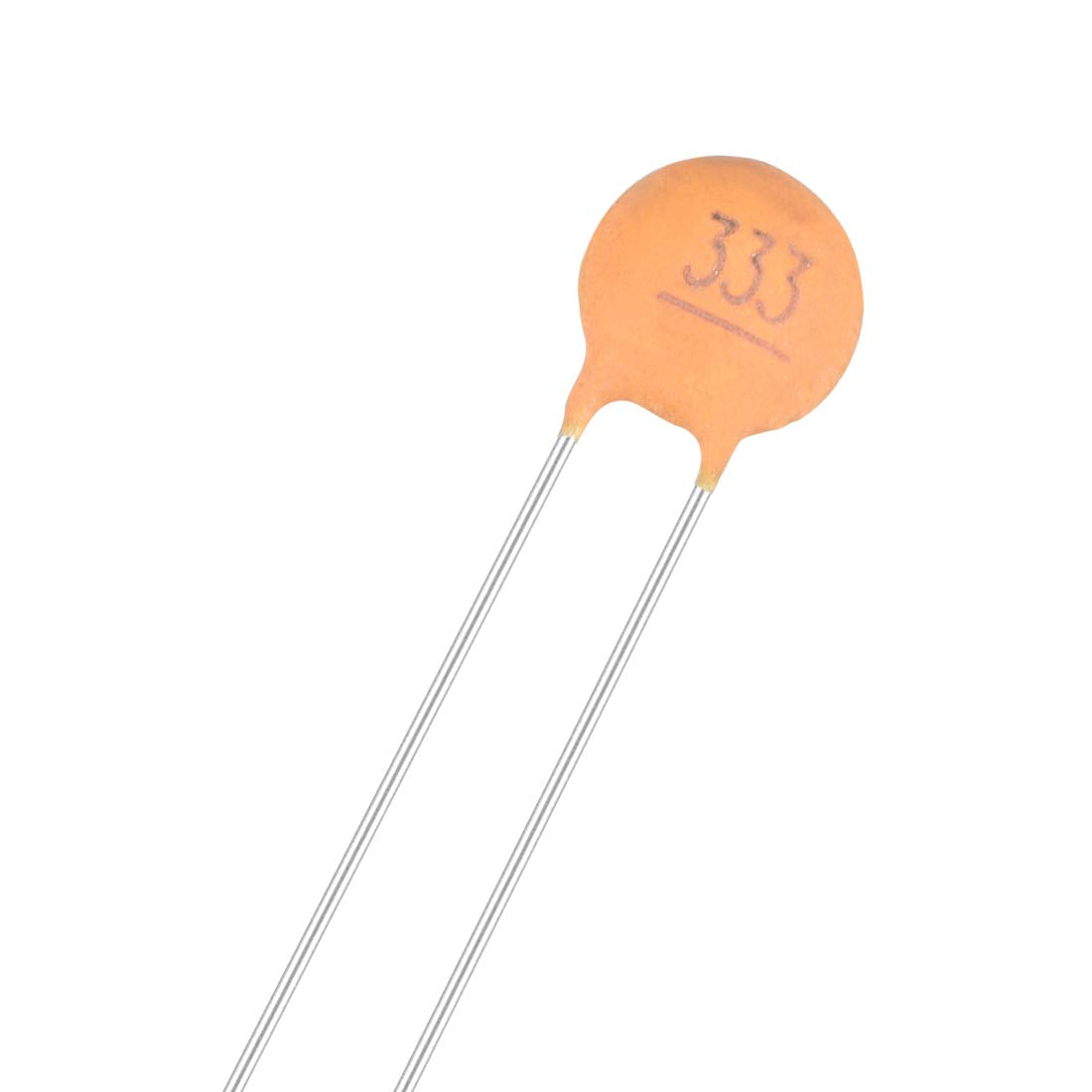 Ceramic Capacitor Kit 50V 33000PF Disc Capacitors for DIY Electronic Circuit, Pack of 30, Brick Red