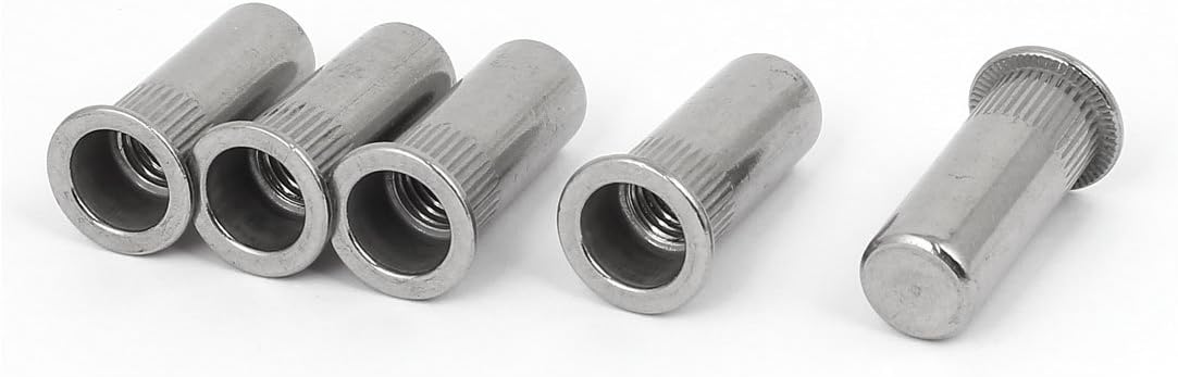 M10 x 34mm 304 Stainless Steel Closed End Blind Rivet Nut Insert Nutsert 5PCS