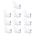 1/4 Inch BSP Male to 1/4 Inch OD Elbow Quick Connect Water Purifiers Tube Fittings Push in to Connector Filter RO Tubing Connector for RO Reverse Osmosis System 10pcs
