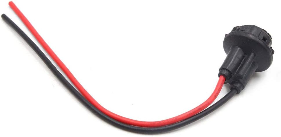 10pcs T10 Rubber 2 Wires Harness Socket Car Panel Light Bulb Extension Connector
