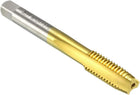 Metric Machine Thread Milling Tap M10 x 1.5 H2 Titanium Coated (Ti-coated) High Speed Steel 3 Straight Flutes Screw Thread Tapping Threading Machinist Repair DIY Tool