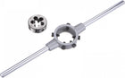 Die Stock Handle Wrench Set, M15 x 1.5 Threading Round Die and 38mm (Fit M12-M16 Dies) Holder Adjustable Wrench Hand Tool