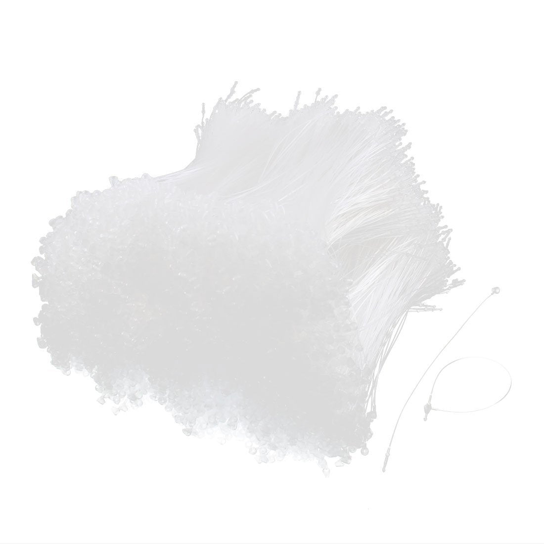 a15091100ux0362 Plastic Snap Lock Pin Security Loop Tag Fasteners 5 Inch White 5000pcs (Pack of 5000)