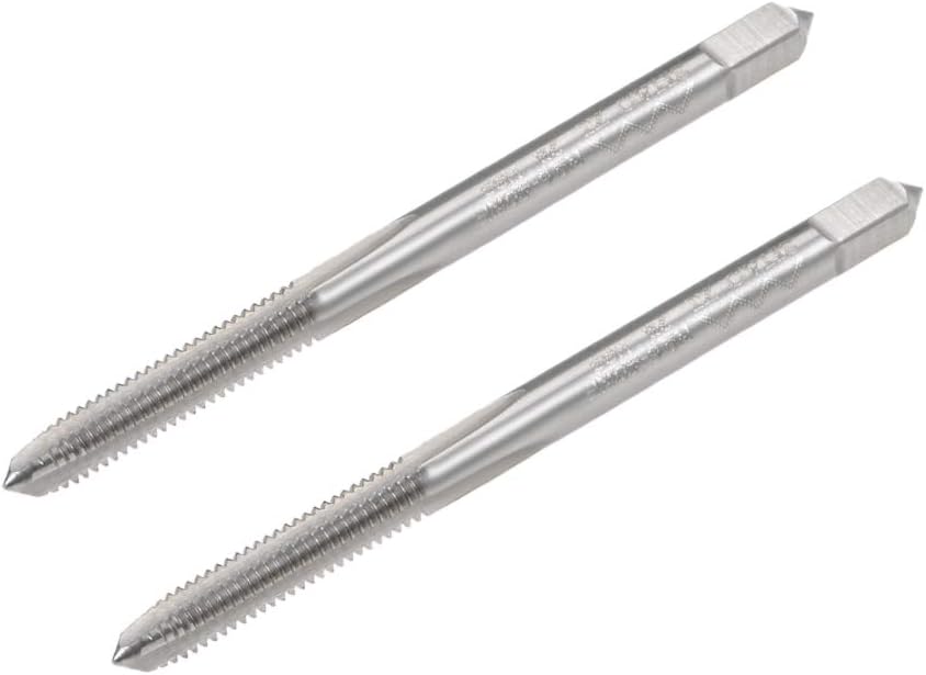 Machine Tap #6-40 UNF Thread 2B Class 3 Flutes High Speed Steel Screw Threading Tap Tapping Tool 2pcs