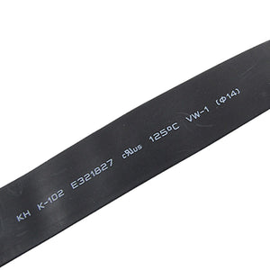 Black 14mm Heat Shrinkable Tube Shrinking Tubing Sleeve 6M