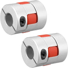 2pcs Shaft Coupling 12.7mm to 12.7mm Bore L35xD30 Flexible Coupler Joint for Servo Stepped Motor