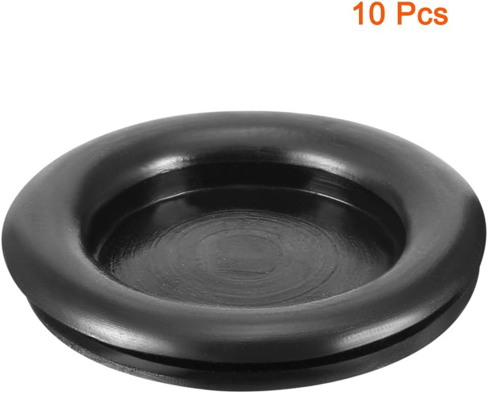 Protecție Cablu din Cauciuc Resistent la Ulei Grommeturi 30mm Diametru Montare 10Pcs Negru