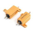 Yellow Aluminum Housed Clad Wirewound Resistor 470 Ohm 10 Watt 2 Pcs