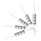 50Pcs 1M Ohm Resistor, 5W 5% Tolerance Metal Oxide Film Resistors, Axial Lead, Flame Proof for DIY Electronic Projects and Experiments