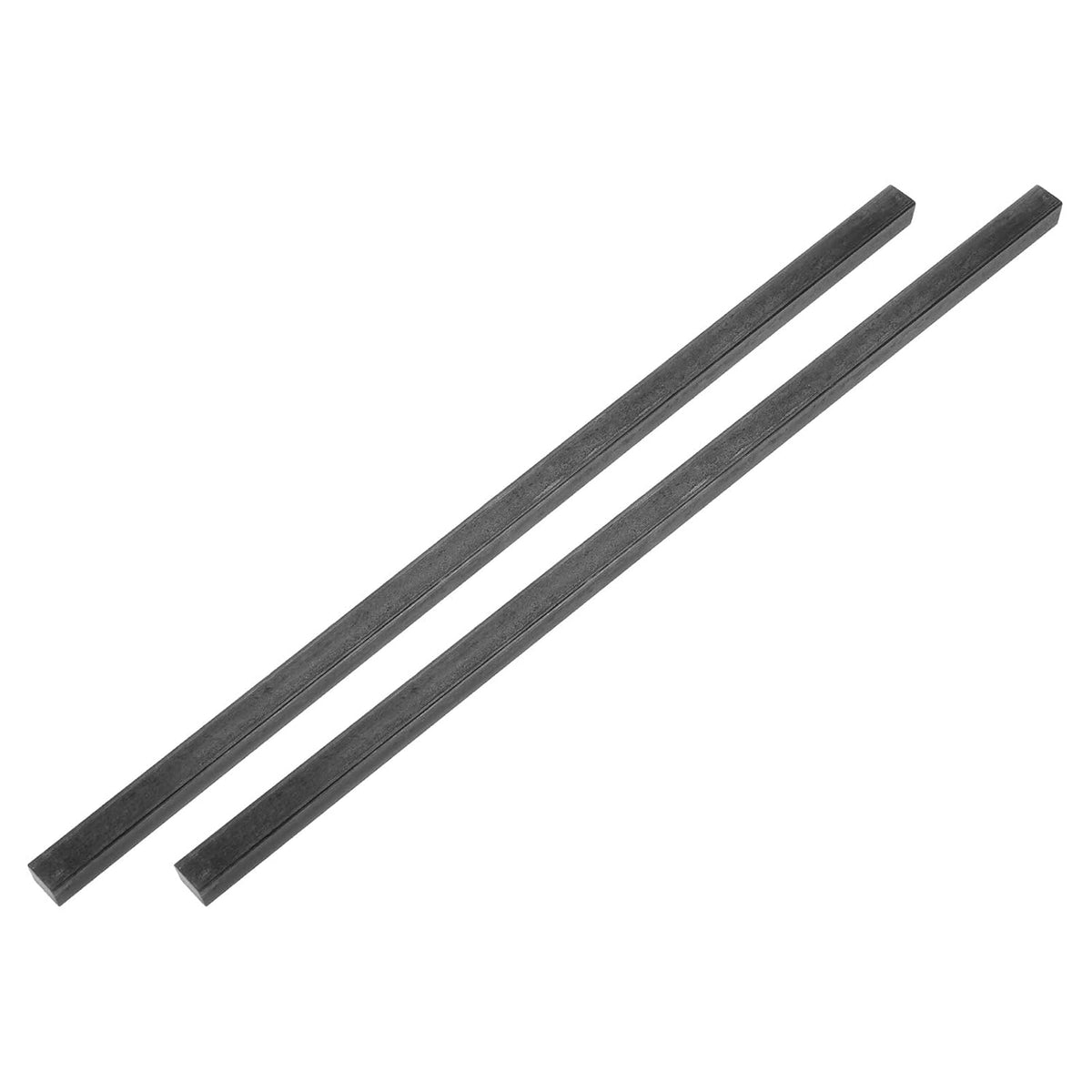2Pcs Square Steel Bar Stock, 13/32"x13/32"x12"(10mmx10mmx305mm) 1045 Square Steel Rod Bars Precision Key Stock for Keyways Structural Support Industrial Machinery DIY Craft