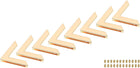 8 Pcs Purse Corner, Corner Protector Decorative Buckle Handbags Leather Clip Edges Handbag Hollow Corner for DIY Sewing Craft Making, Brass