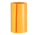 Battery Wrap PVC Heat Shrink Tubing 85mm Flat Width for Power Supplies 1 Meter Yellow