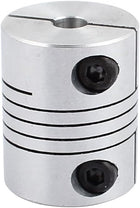 5mm to 6mm Shaft Coupling 25mm Length 20mm Diameter Stepper Motor Coupler Aluminum Alloy Joint Connector for 3D Printer CNC Machine DIY Encoder