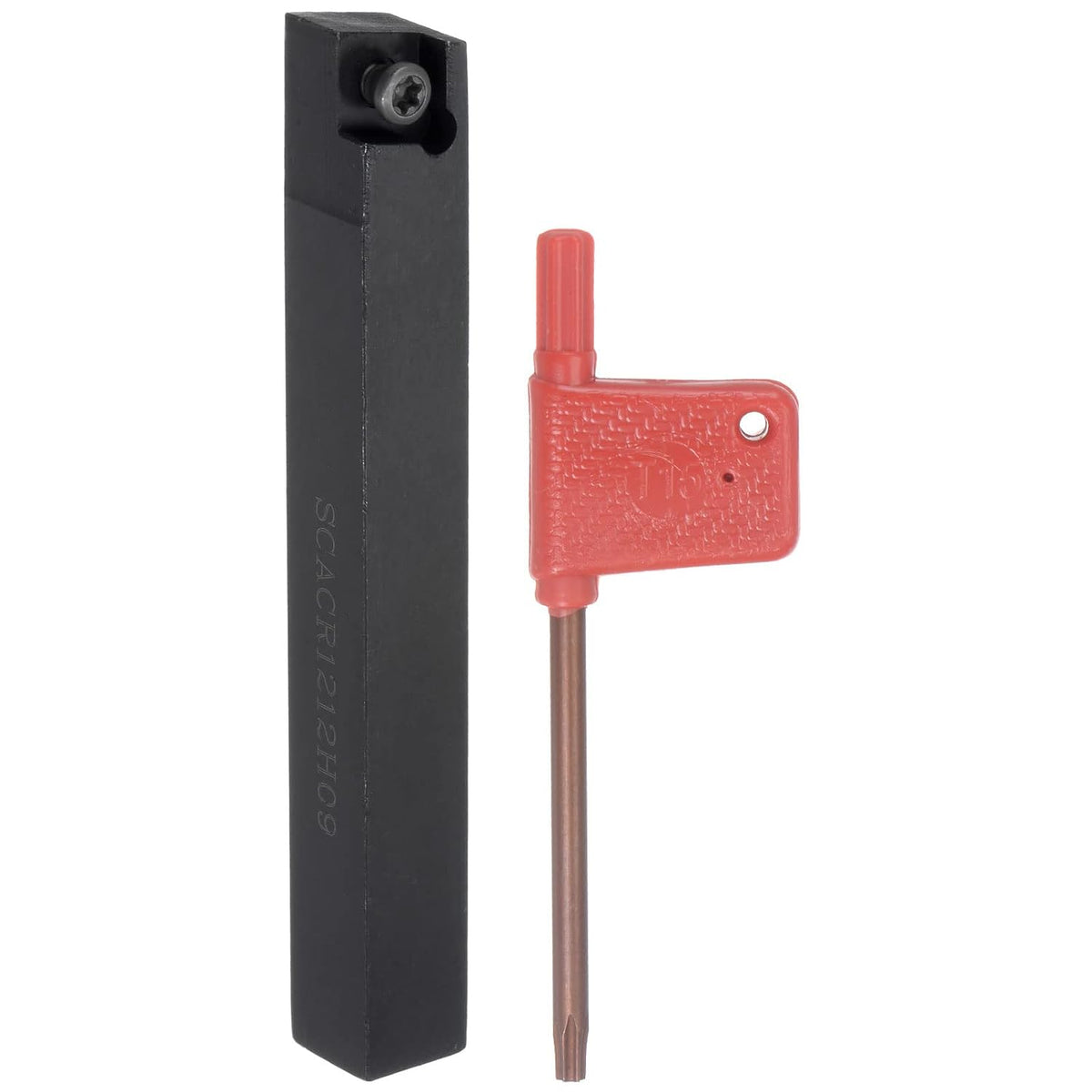 Indexable CNC Lathe Turning Tool Holder, 90°SCACR1212H09 15/32" Shank 40CrMo-42CrMo Steel Carbide Turning Tool Holder for Turning Grooving Threading