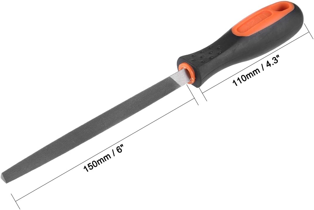 Anders Cut Kvalitet Høy Karbon Hardnetjern Triangel Side Tre Kvarter Fil med Håndtak 10-Inch