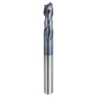 Carbide Square End Mill, 1/4" Dia AlTiN BN Coated 2 Flutes Milling Bit Cutter, for Hardened Steel Cast Iron Alloy Metal, 1/4" Shank 3/4" Cut Length 2-1/2" Long HRC50
