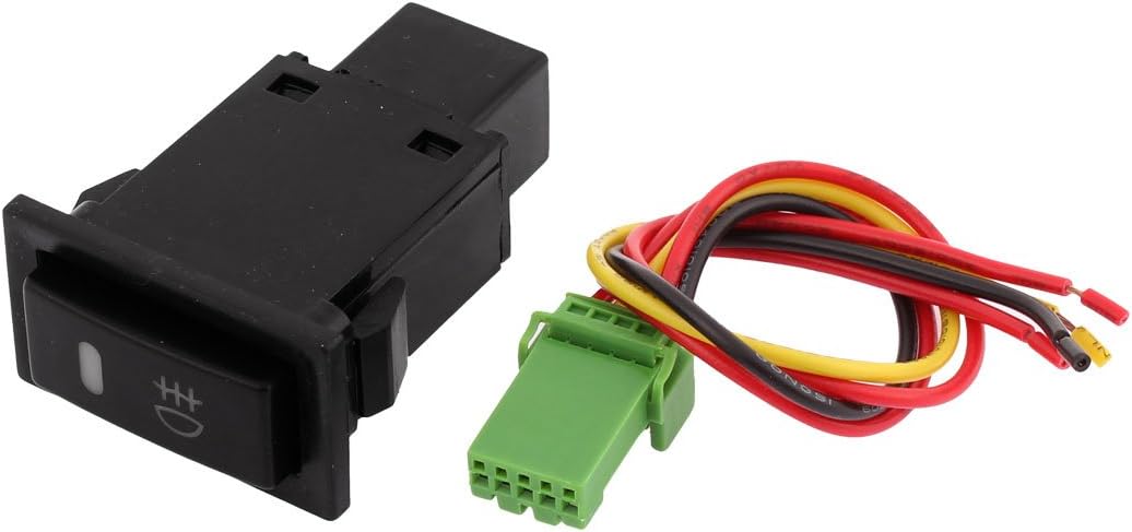 DC 12V Painel Montado Chave de Piloto Latch Vermelho 4 Fios Farol de Niebla