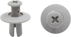 100Pcs 8mm Hole Plastic Rivets Car Auto Door Bumper Fender Retainer Push in Clip Gray