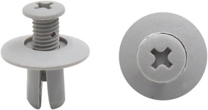 100 chiodi di plastica da 8 mm, per autoponti delle porte auto, grigio