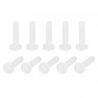 Nylon Machine Screws, M2x8mm Slotted Pan Head Fasteners Bolts for Electronics, Communications, Equipment, 25Pcs
