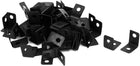 80 Pcs 12x9x12mm L-Shaped 90 Degree Angle Bracket Corner Braces Black