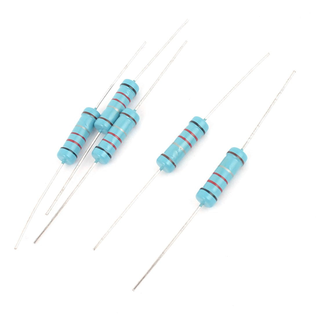 5 Pcs 2W 1% 0.22 Ohm Axial Lead Type Electrical Metal Resistor