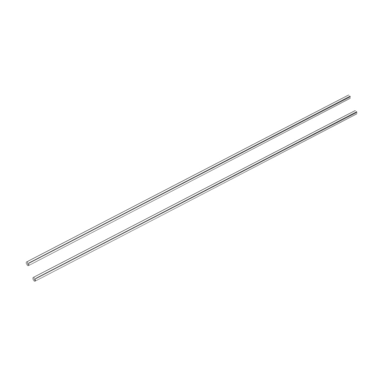 2pcs Linear Motion Rod Shaft Guide 5mm x 400mm (0.197" x 15.75") Case Hardened Steel Chrome Plated, Metric Linear Rail Rod for 3D Printer, CNC Machine