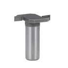 1/2" Shank T Slot Router Bit 3/16" Cutting Depth, 2 Flutes High Speed Steel T Track Router Cutter (Gray)