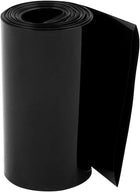 95mm Flat Width 2.1M Length PVC Heat Shrink Tube Black for 18650 Batteries