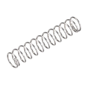 Compression Spring,304 Stainless Steel,18mm OD,1.6mm Wire Size,45mm Compressed Length,90mm Free Length,66.4N Load Capacity,Silver Tone,10pcs