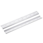 2pcs Aluminum DIN Rails, 12 Inches Long, 35mm Wide, 7.5mm High, C45 Terminal Blocks Contactor Din Rails Terminal Blocks