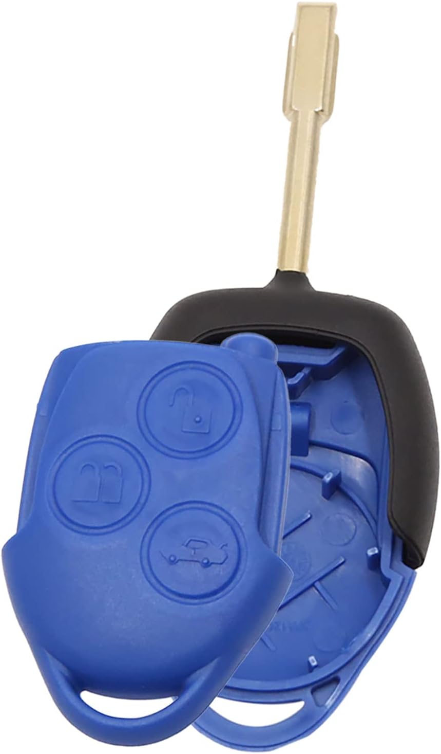 New 3 Buttons Uncut Insert Key Fob Remote Control Case Shell Replacement for Ford Transit Van