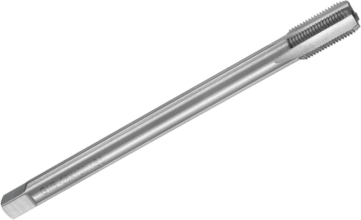 Straddle-flute trådknutningsknapp, G1/4-19 skruktrådknutningsverktyg, trådvinnsmaskinknapper, 6542 hårdvarstekstal (HSS), 5" (130mm) lång
