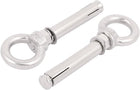 2Pcs Wire Rope 304 Stainless Steel Expansion Shield Anchor Eye Bolt M8 x 80mm
