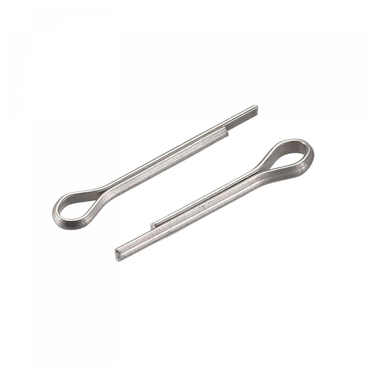 Split Cotter Pin, 2mm x 12mm Stainless Steel Clip Fastener Fitting for Automotive, Mechanics, Silver Tone, 30Pcs