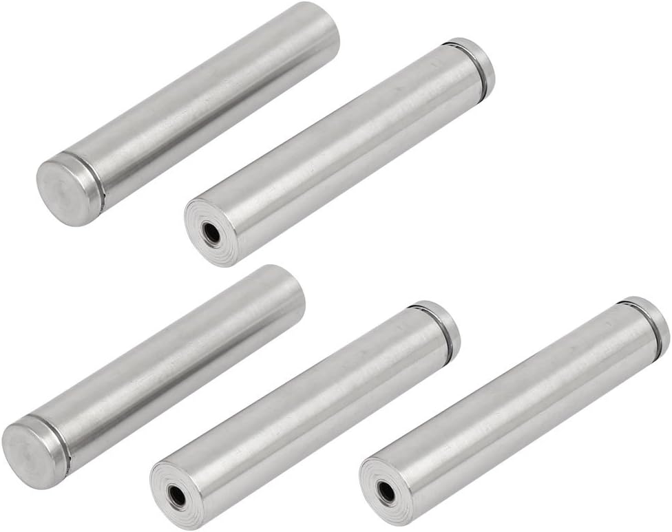 19mm x 100mm Metal Advertise Glass Standoff Pin Fixing Mount Bolt 5pcs