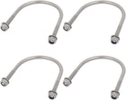 4pcs M6 Thread 304 Stainless Steel Round Bend U Bolt for 60mm Pipe Outer Dia
