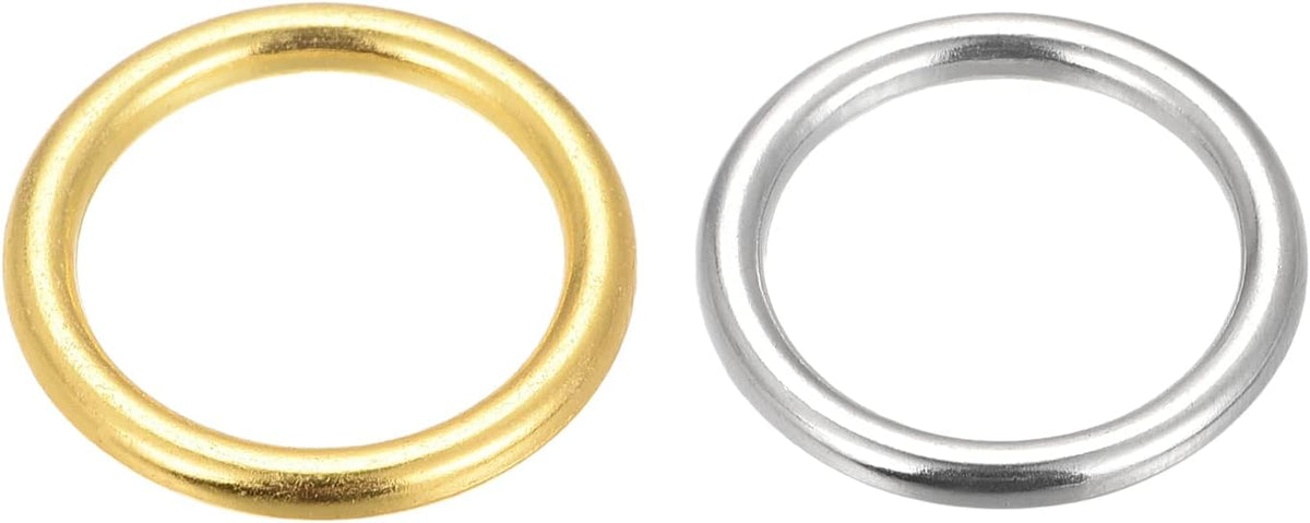 20mm O Ring Buckle Welded for Hardware DIY, Silver Gold Total 20pcs