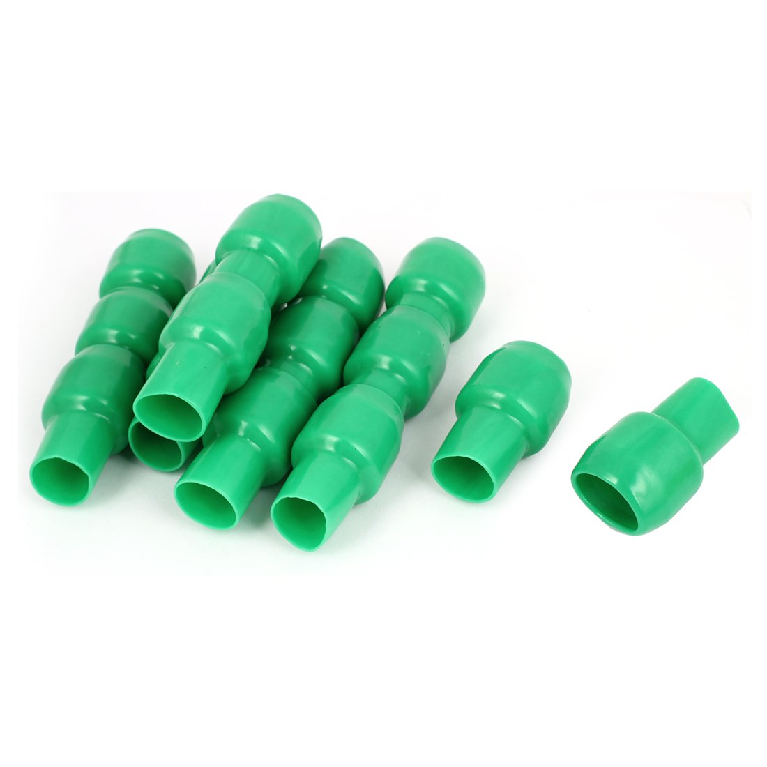 PVC Terminal Wire Connector Protective Sleeve Caps with 15 Piece, 250 mm, Green