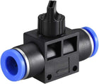 12mm OD Pneumatic Air Flow Control Valve with Push-to-Connect Fitting,Union Straight,Pneumatic Air Controller Valve 2pcs