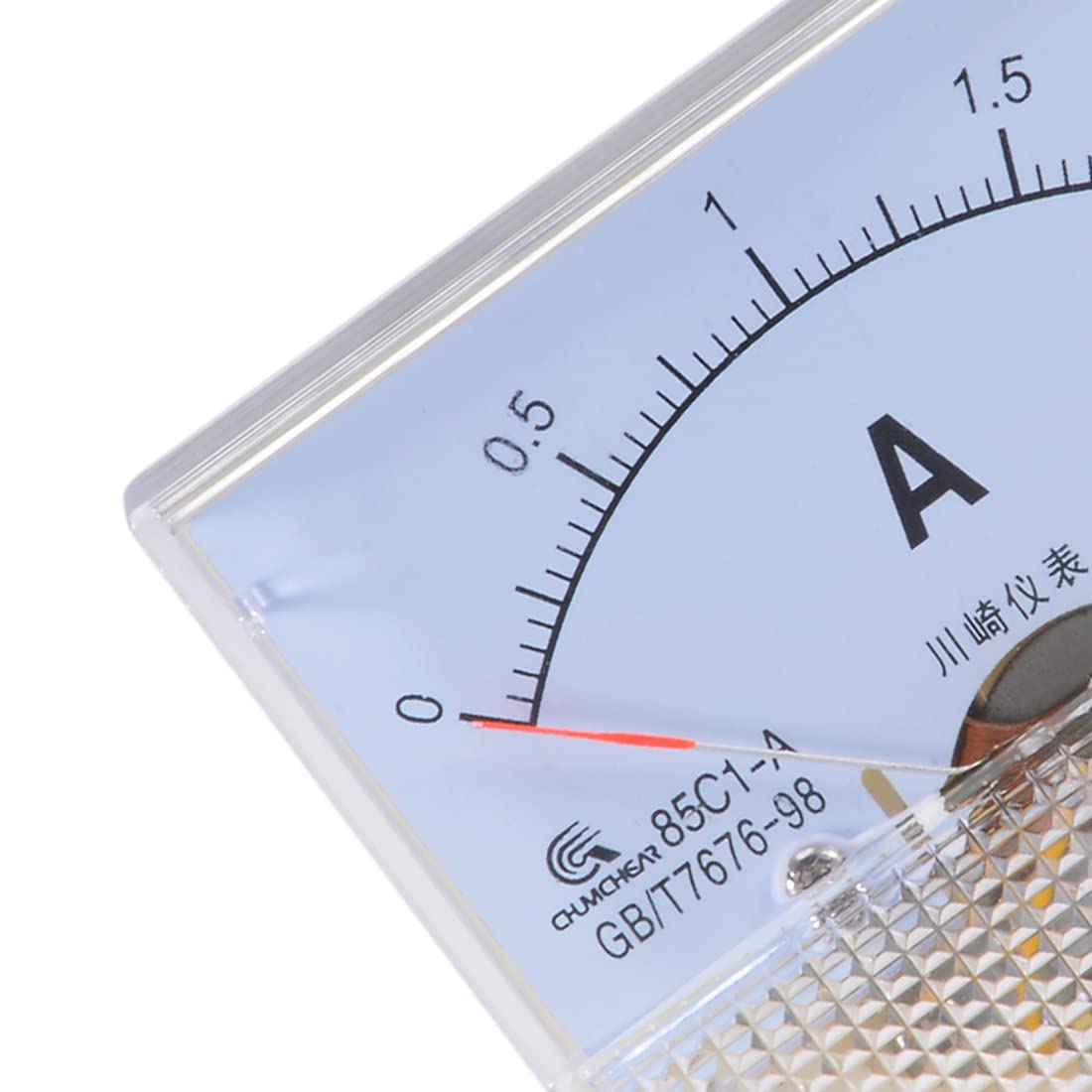 Analog Current Panel Meter Without Pulse DC 0-2A 85C1 64x60x56mm for Circuit Testing Gauge