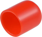 10pcs Rubber End Caps 18mm ID Round End Cap Cover Screw Thread Protectors Red