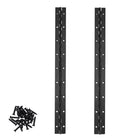 LinkMejor 2Pcs 18inch Black Heavy Duty Stainless Steel Continuous&Piano Hinges